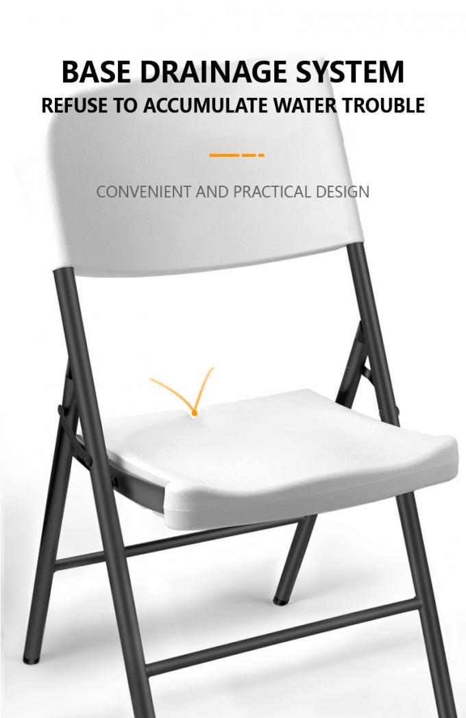 HDPE Plastic Folding Chairs Outdoor White Folding Chairs Plastic Customized